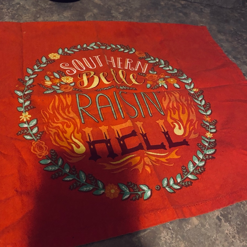 Decorative tea towel